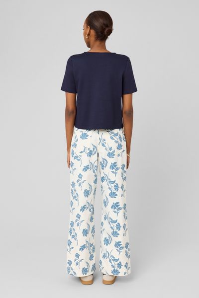 Jean imprim&eacute; fleurs