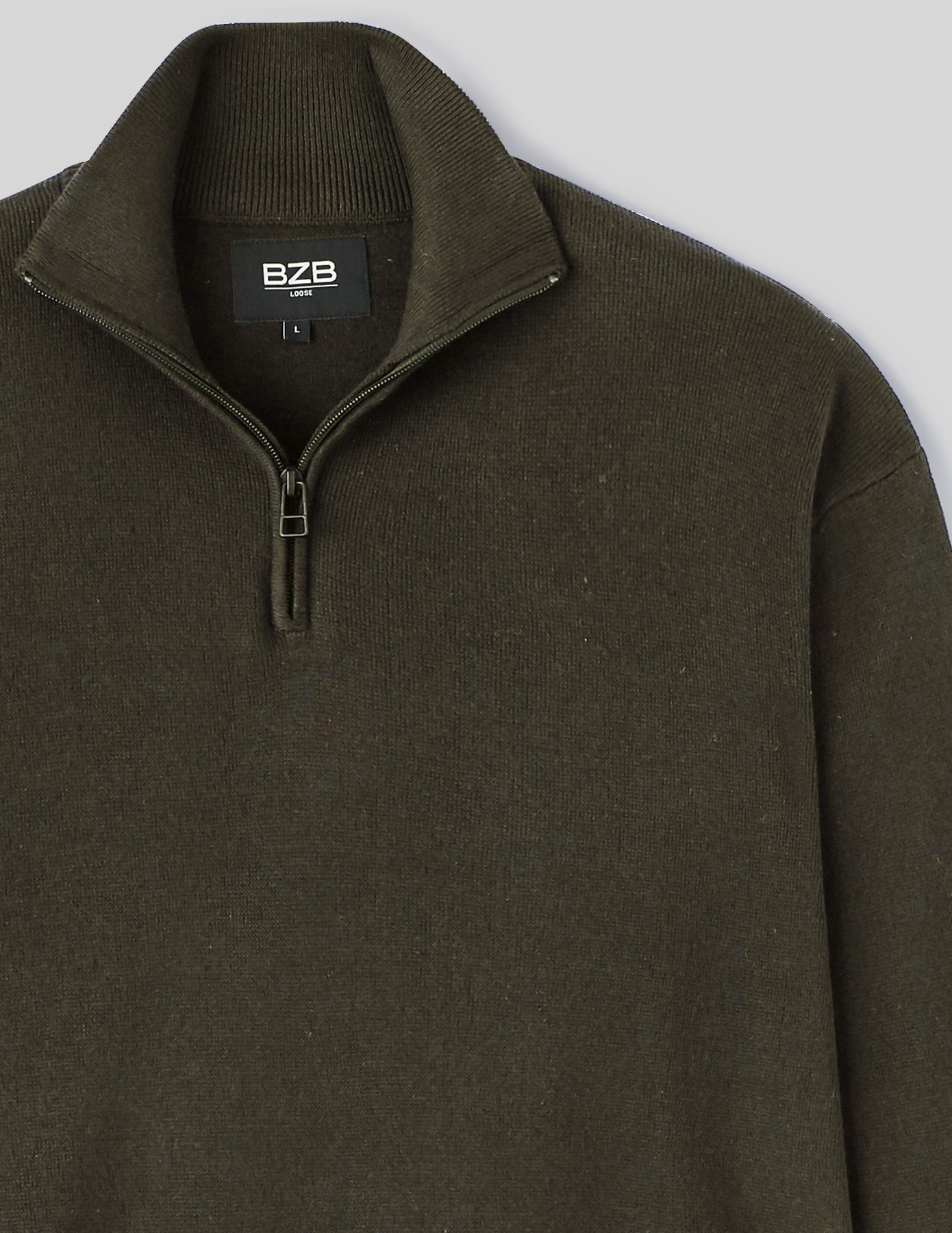 Pull col montant zippé