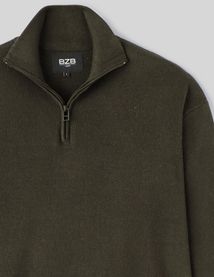 Pull col montant zippé