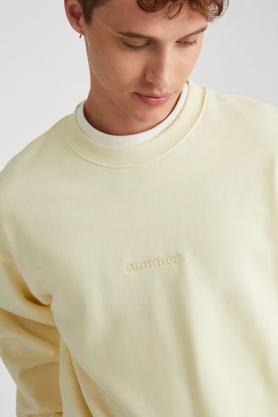 Sweat col rond broderie poitrine
