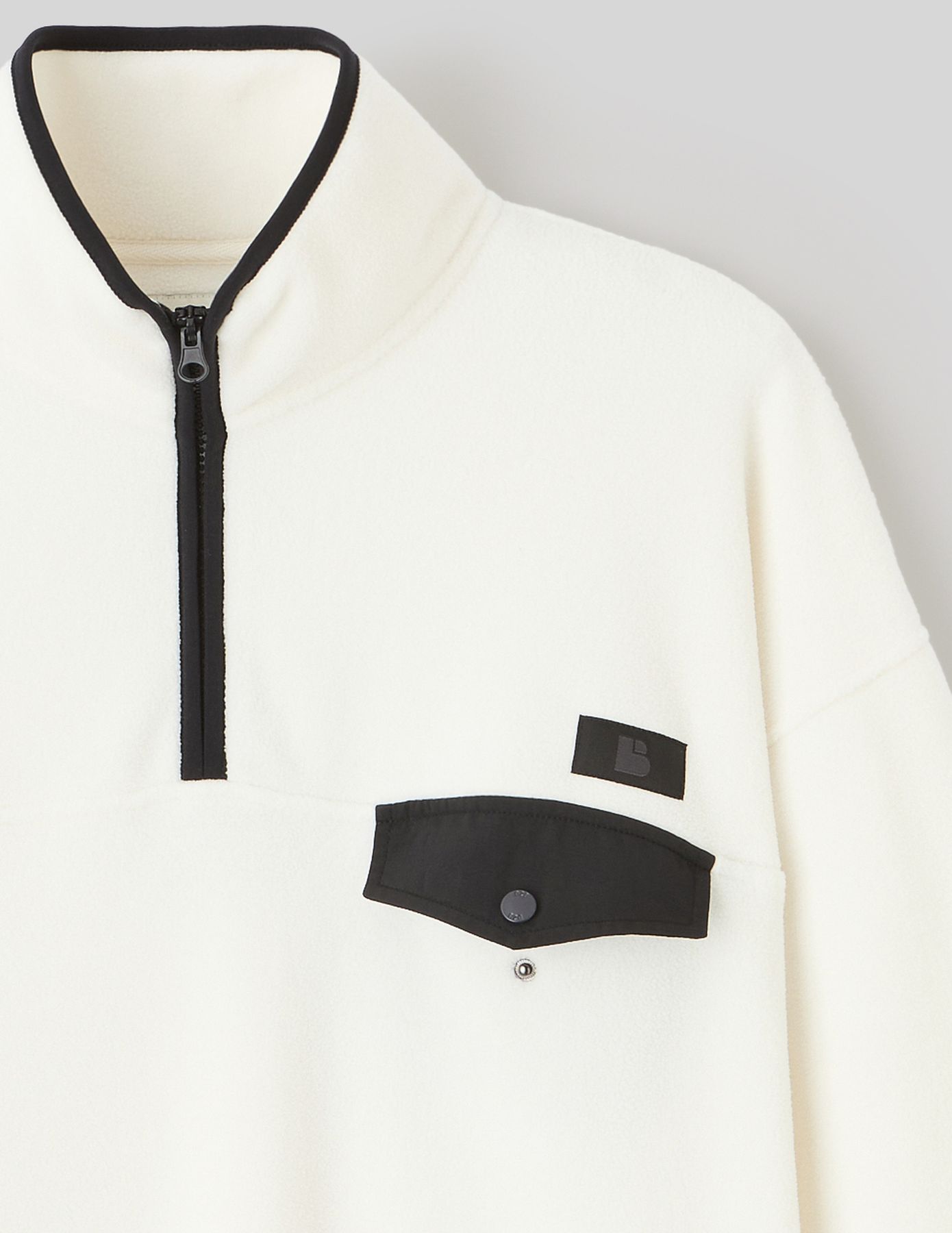 Polaire col montant zippé