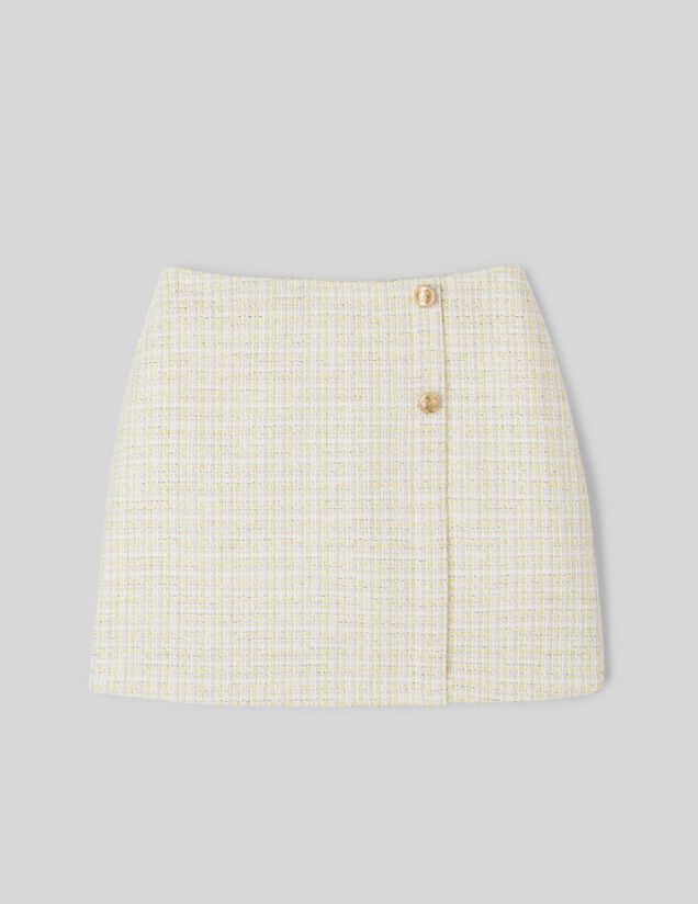 Jupe courte tweed