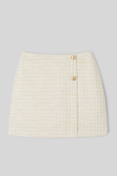 Jupe courte tweed