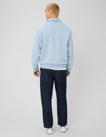 Sweat col polo zipp&eacute;