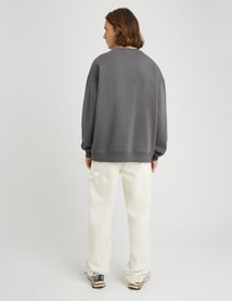 Sweat col rond brod&eacute;