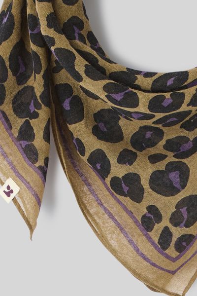 Foulard imprimé léopard