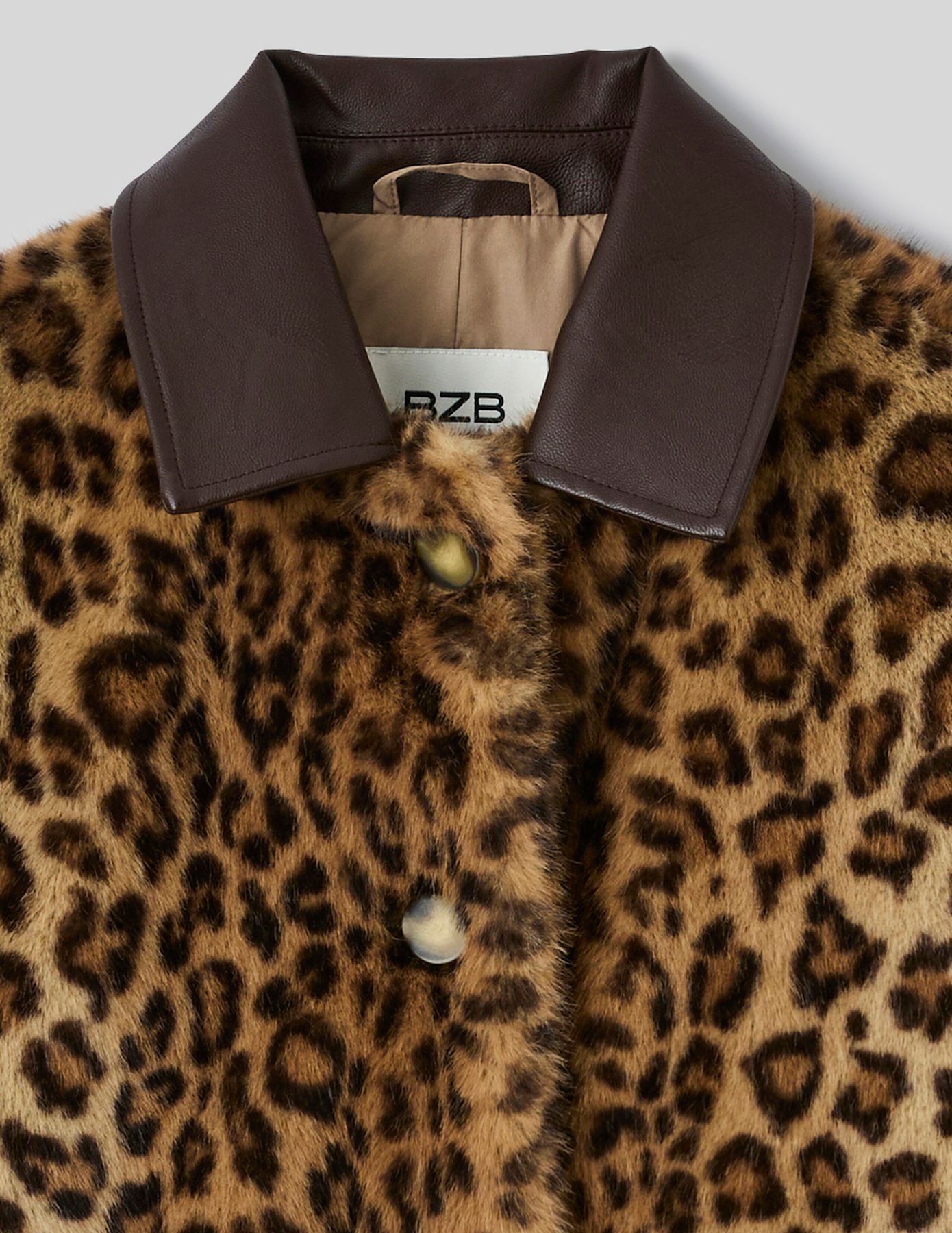 Veste duveteuse imprim&eacute;e l&eacute;opard