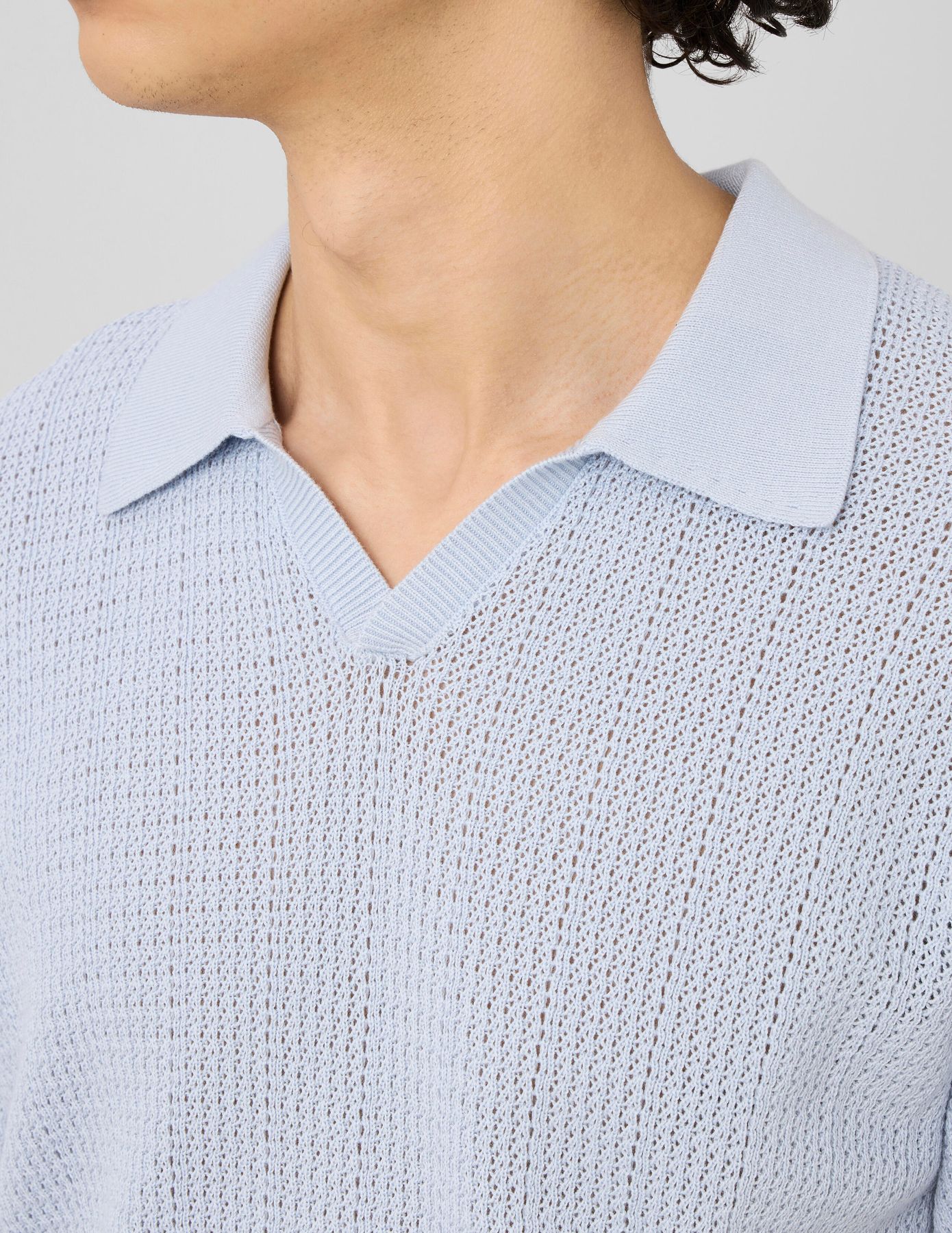 Polo maille ajour&eacute;e