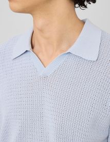 Polo maille ajour&eacute;e