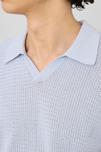 Polo maille ajour&eacute;e