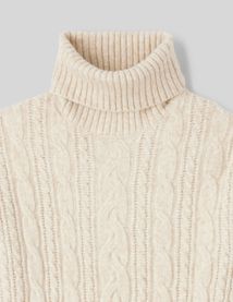Robe courte pull roulé