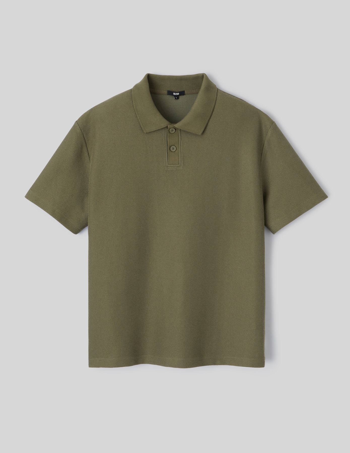Polo maille gauffrée