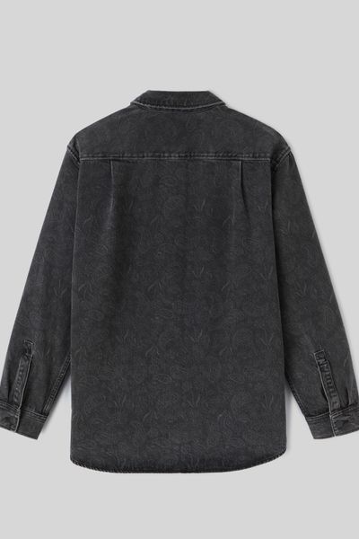 Surchemise en jean imprimée