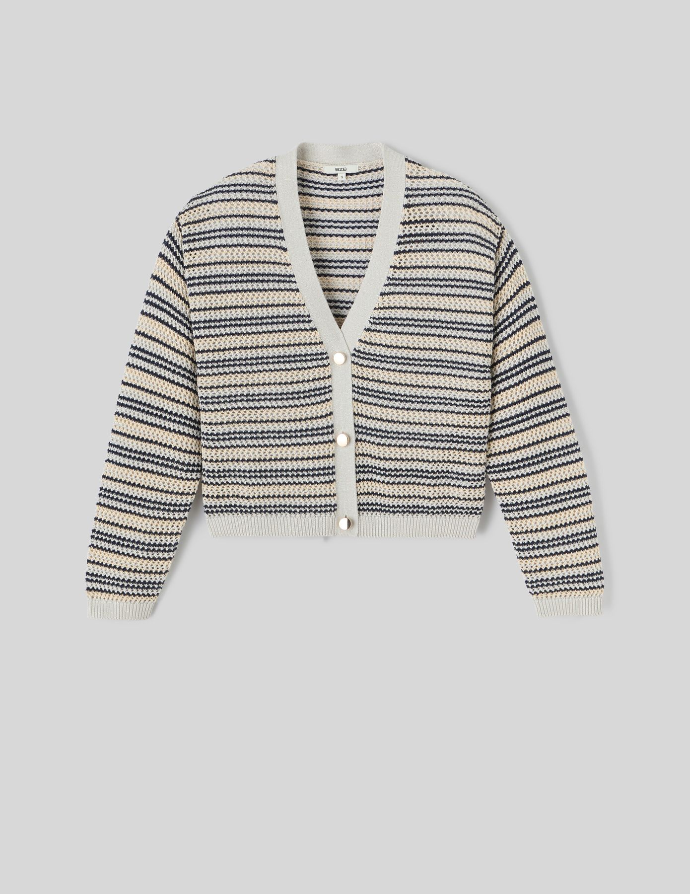 Gilet rayé pailleté