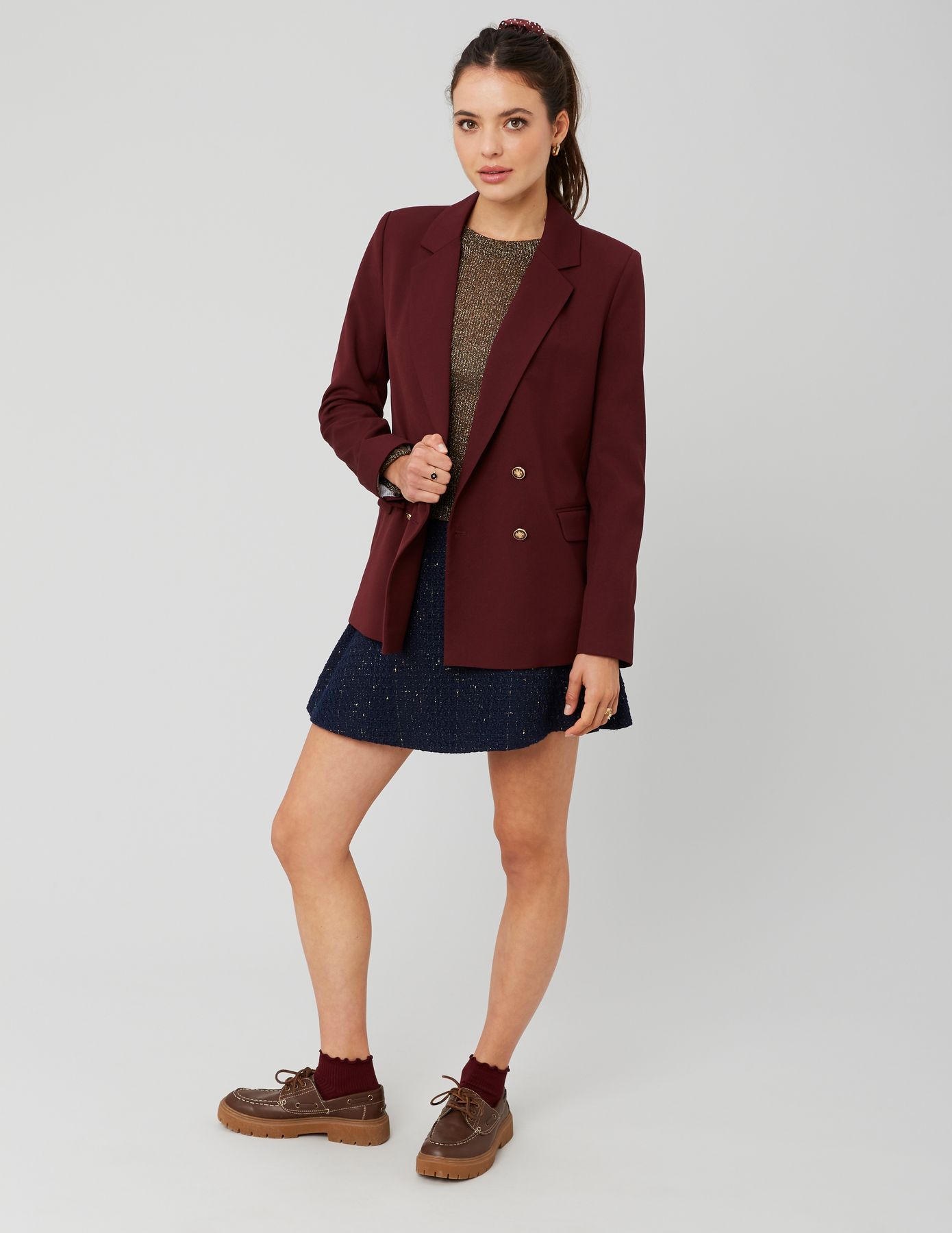 T-shirt résille pailleté