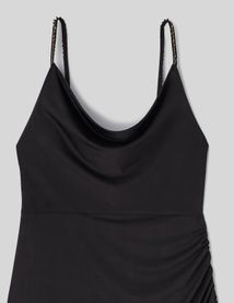 Robe longue col bénitier