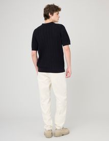 Polo maille fantaisie