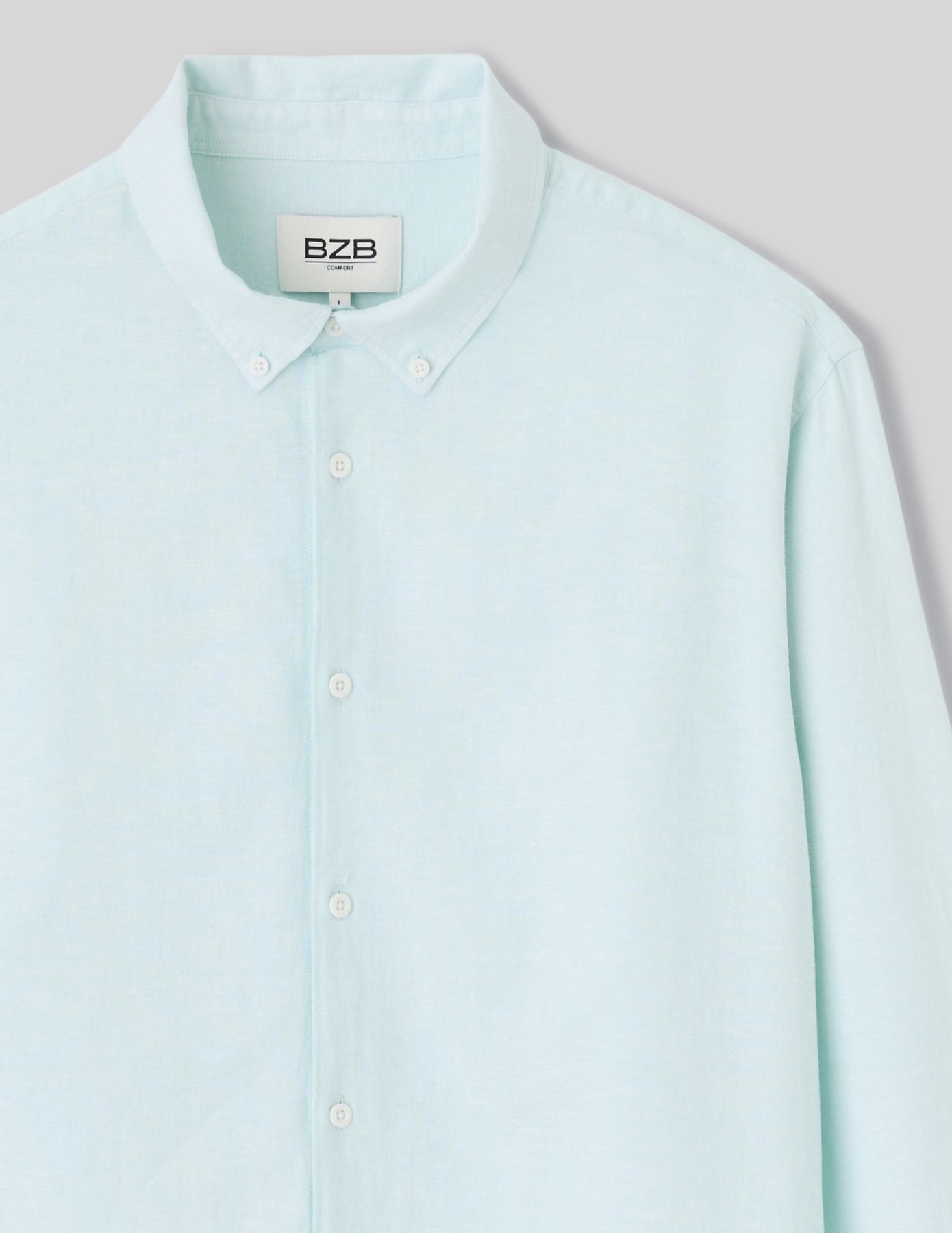 Chemise manches longues viscose lin