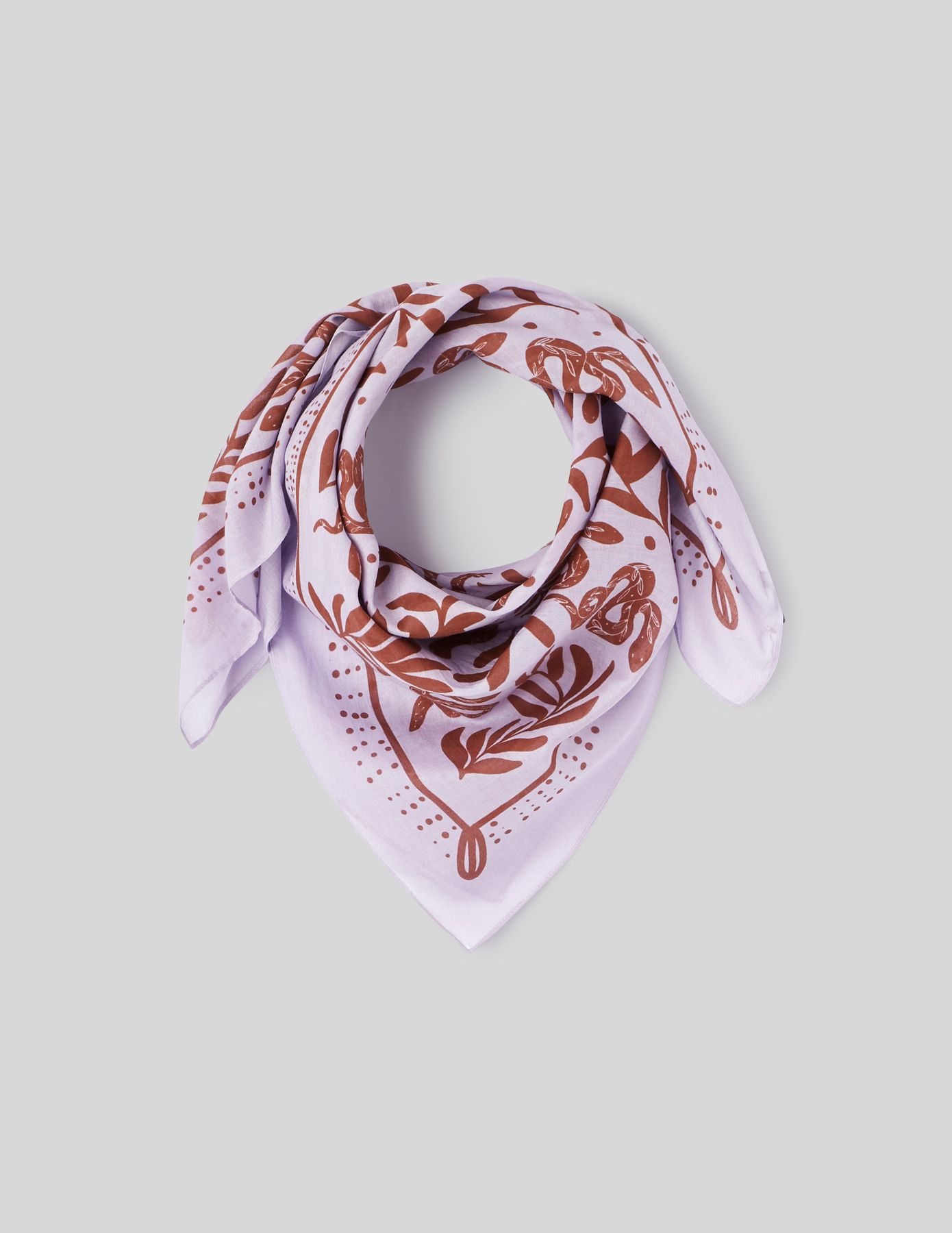 Foulard coton imprimé