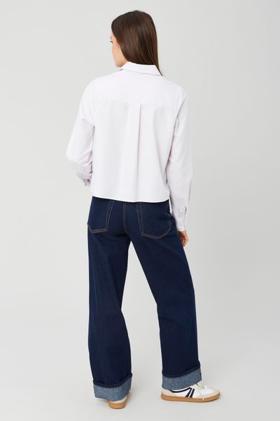 Chemise courte rayée