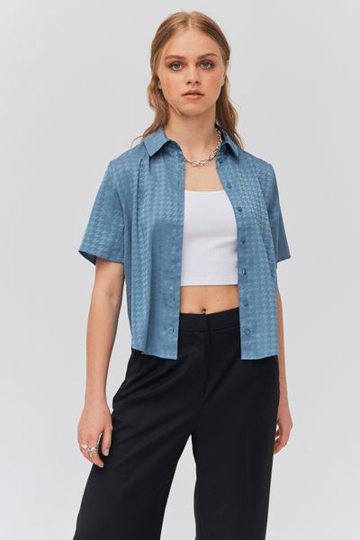 Chemisette satinée à motif
