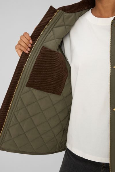 Veste avec col velours cotel&eacute;