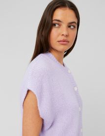 Gilet sans manches boutonné