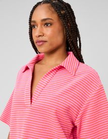 Polo ray&eacute; en &eacute;ponge