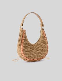 Sac demi-lune en paille