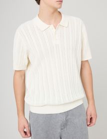 Polo maille fantaisie