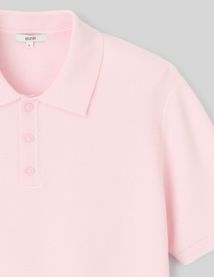 Polo matière fantaisie