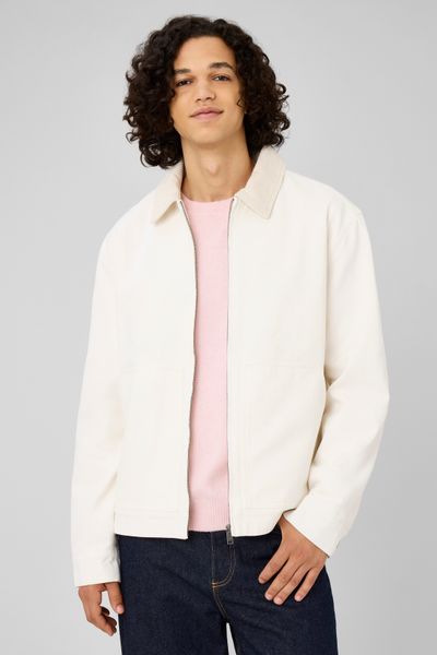 Veste zipp&eacute;e unie col velours