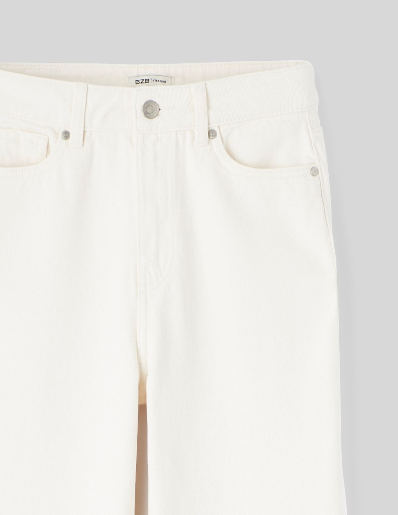 Jean straight taille haute