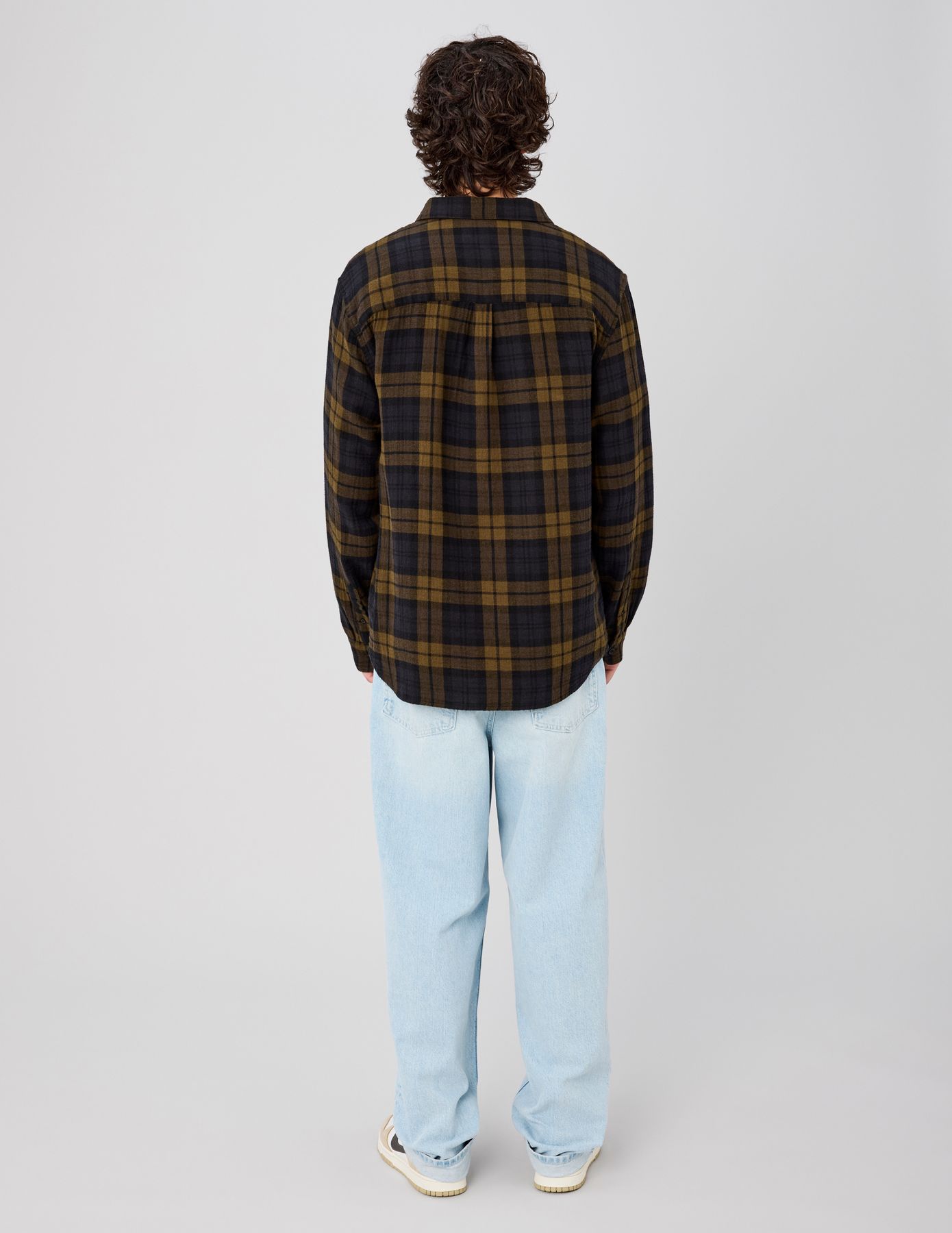 Chemise &agrave; carreaux en gaze de coton