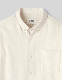 Chemise droite flanelle unie