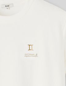 T-shirt imprimé signe astro gémeaux