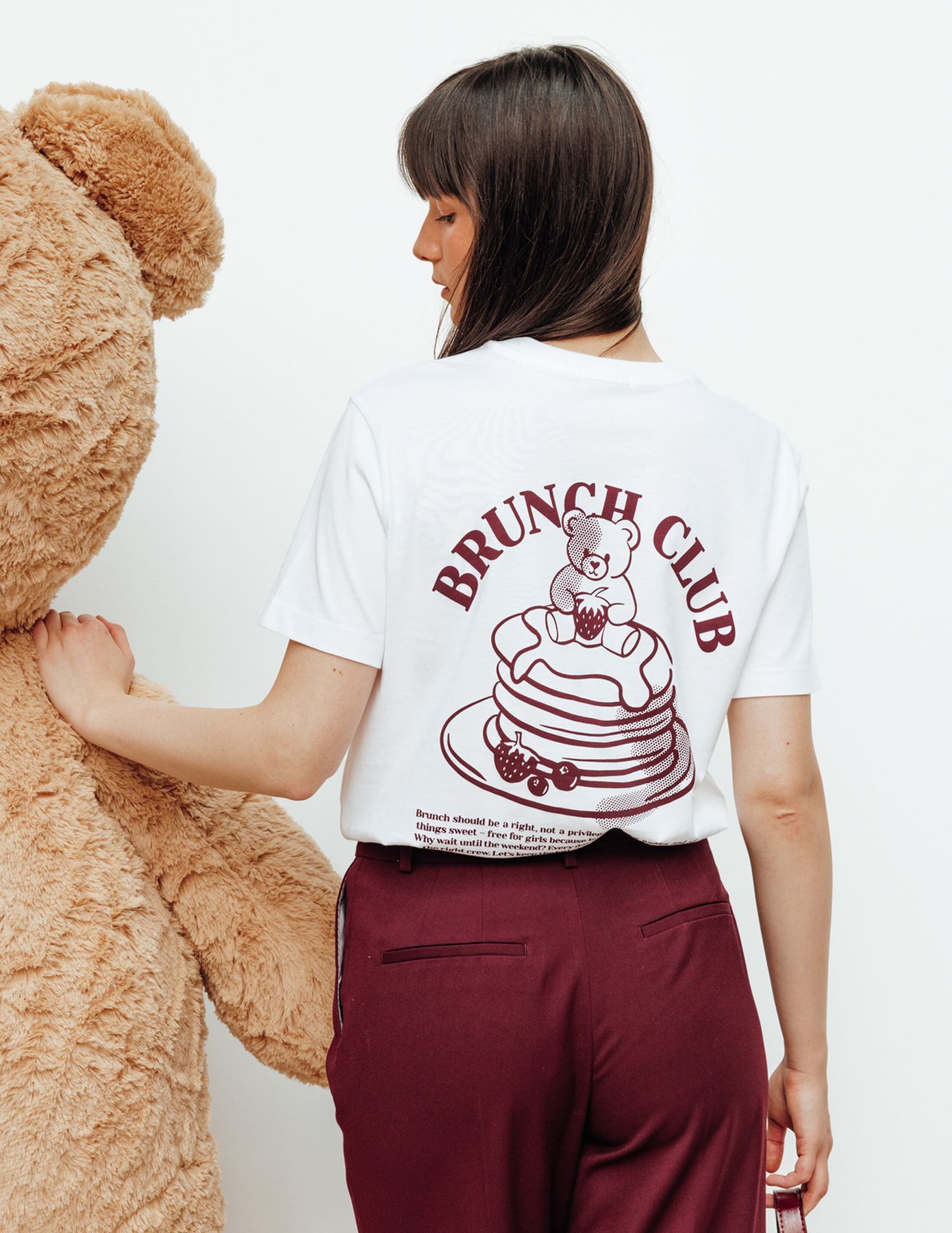 T-shirt imprim&eacute; devant/dos