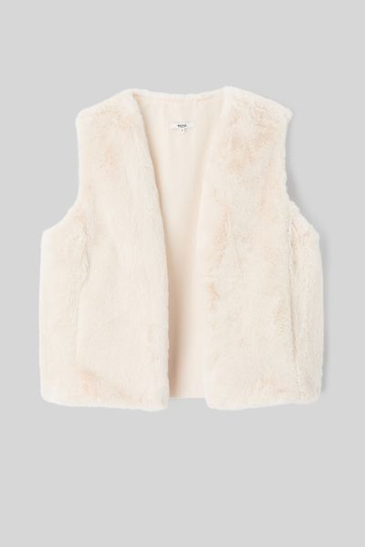 Veste imitation fourrure sans manches