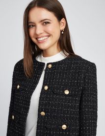 Veste courte en tweed