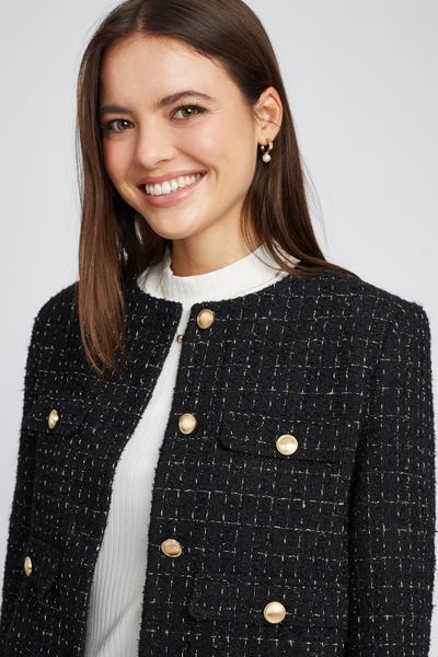 Veste courte en tweed