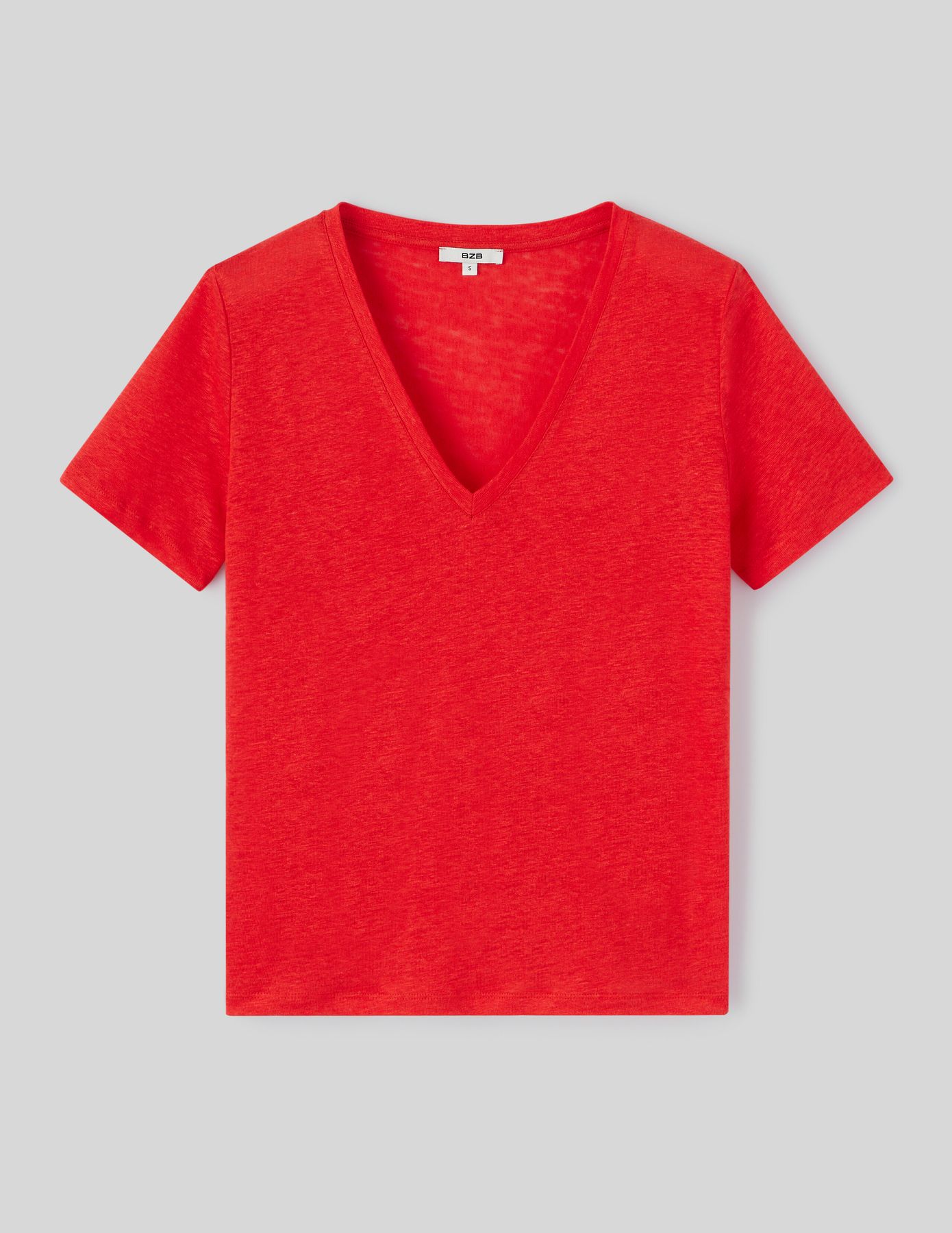T-shirt en lin uni