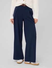 Pantalon large &agrave; pinces