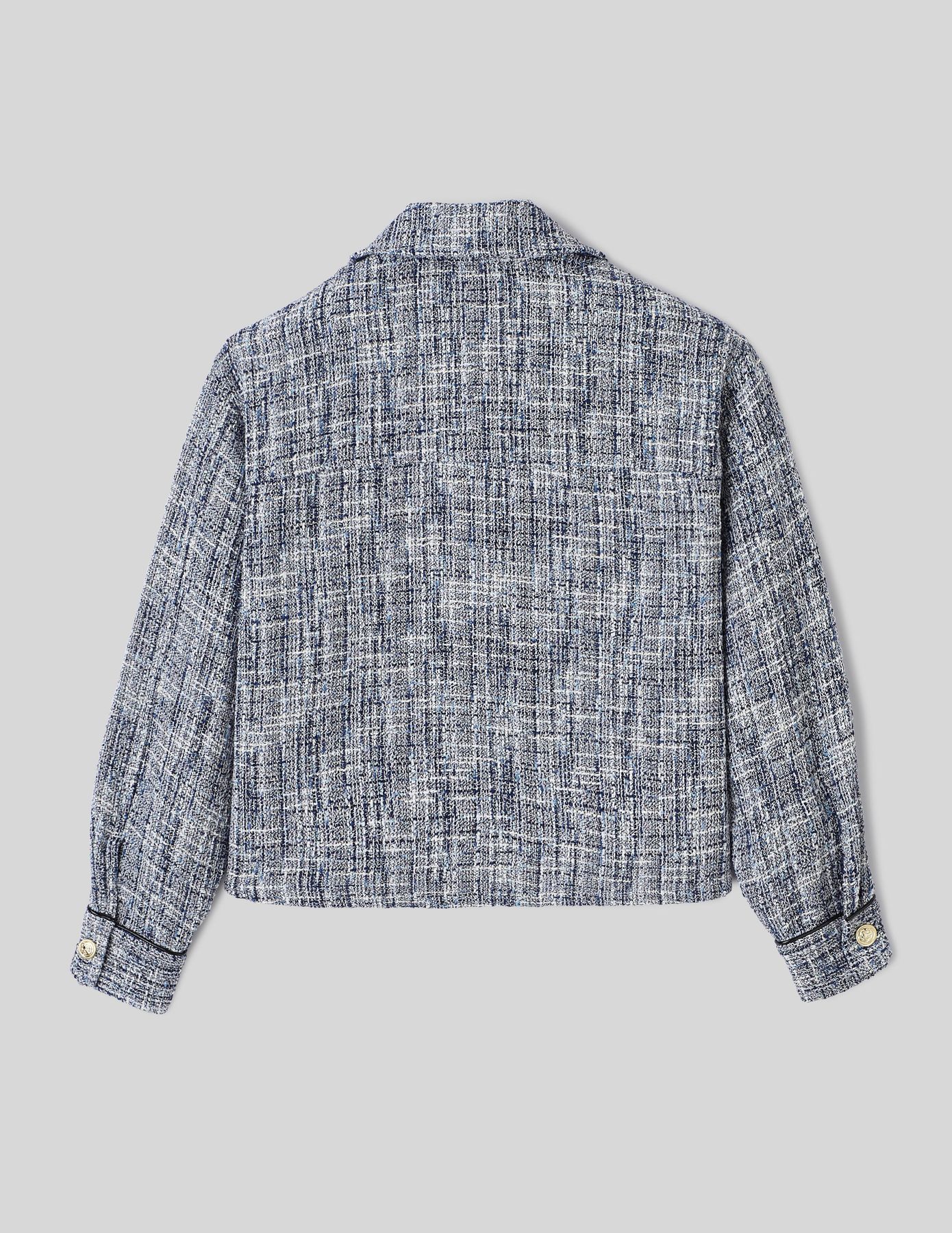 Surchemise en tweed