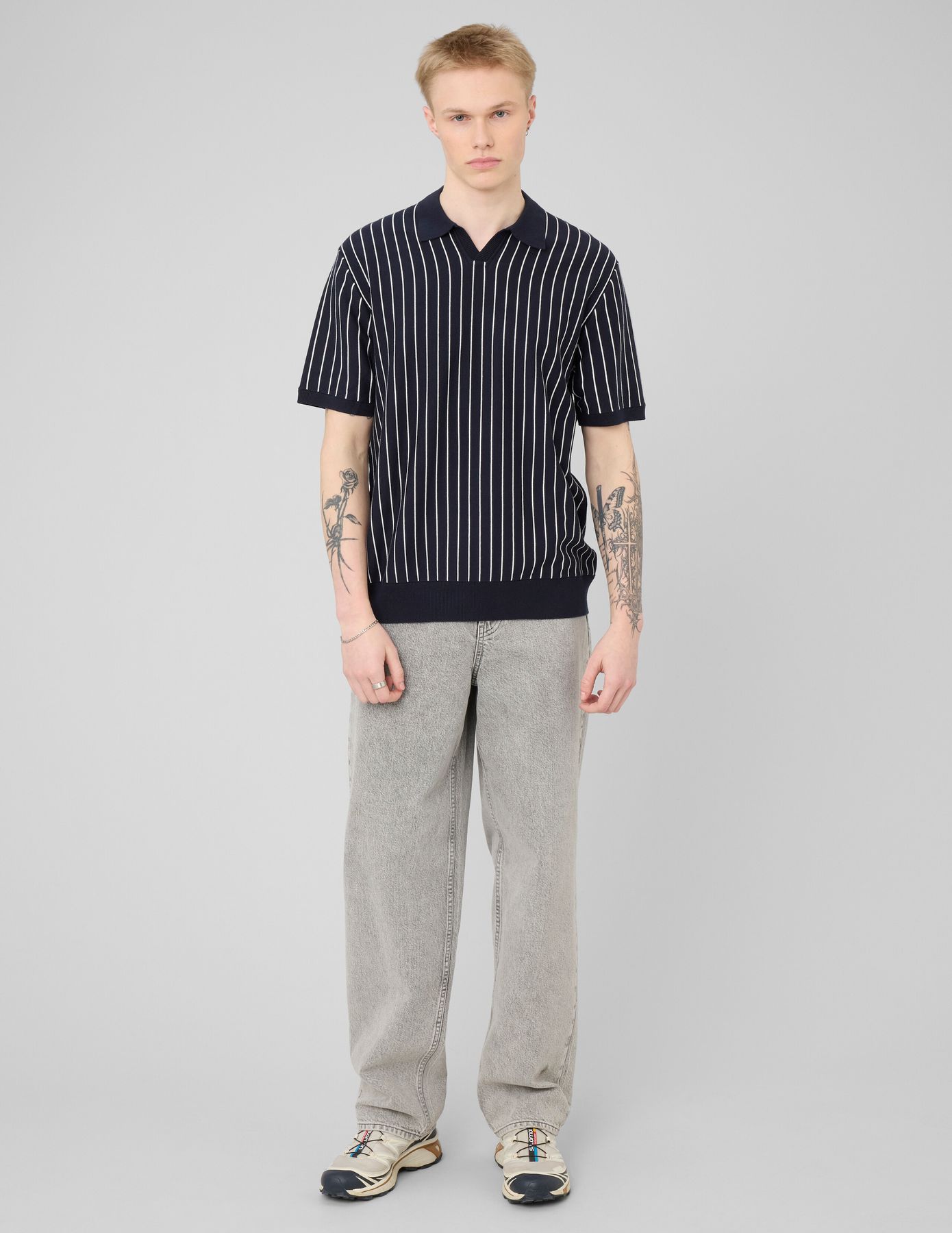 Polo &agrave; rayures