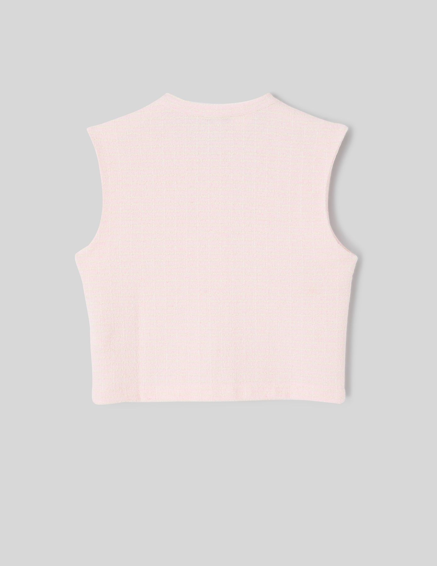 Top sans manches en tweed