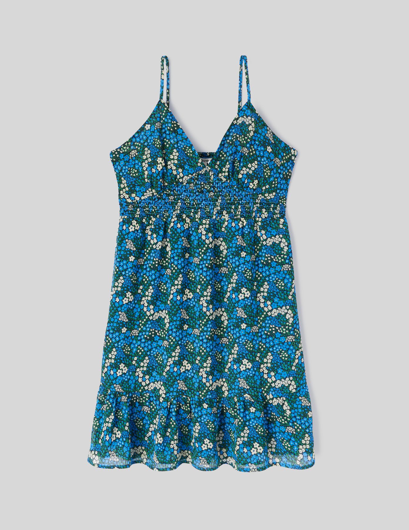 Robe courte imprimée polyester recyclé