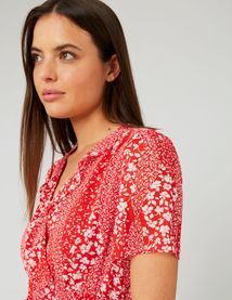Robe courte imprimée