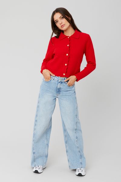 Gilet col polo boutonné