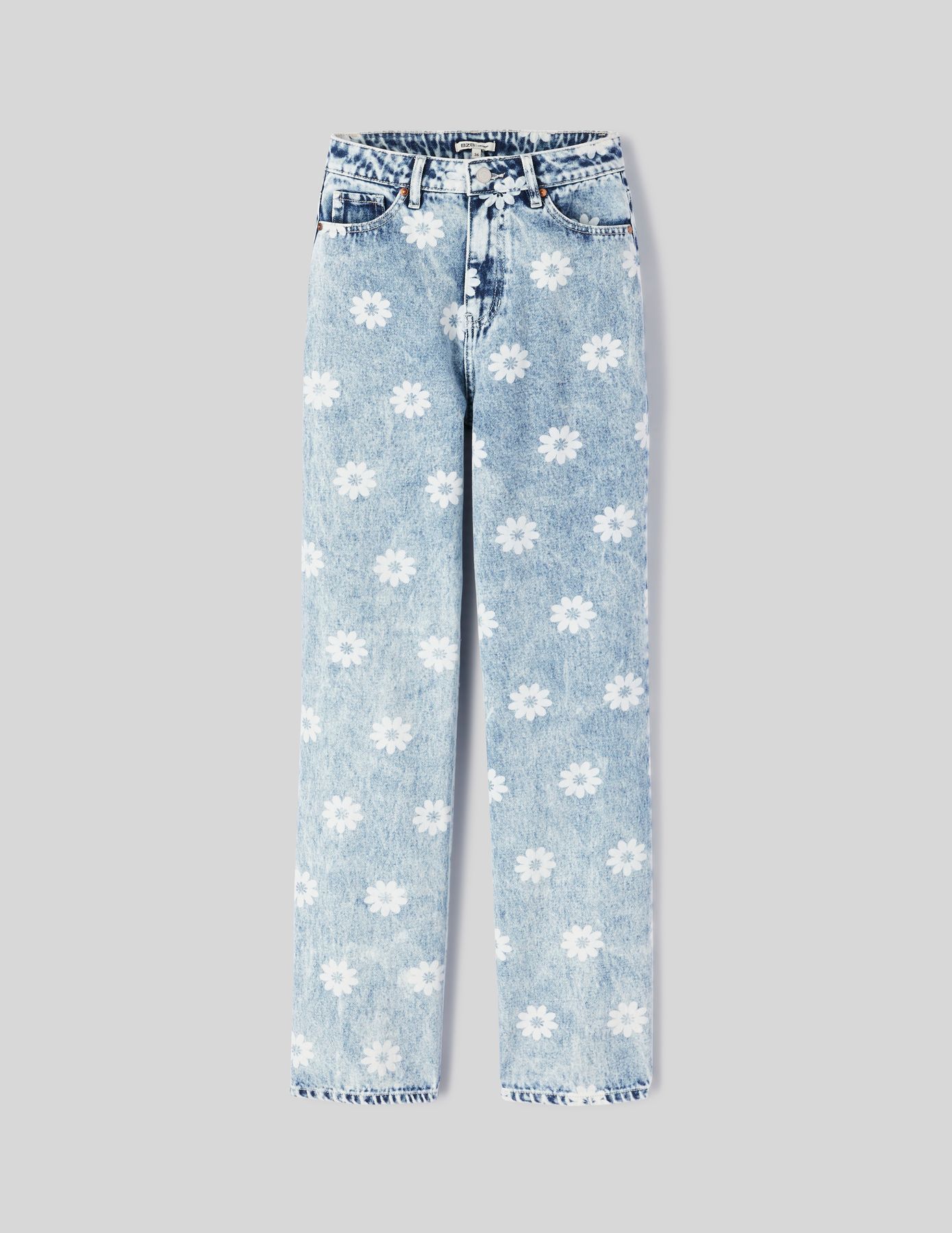 Jean straight imprimé