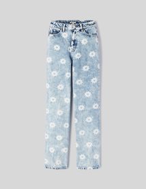 Jean straight imprimé